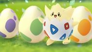 Eggs and that one egg Pokemon (Togepi) (Image via Niantic)